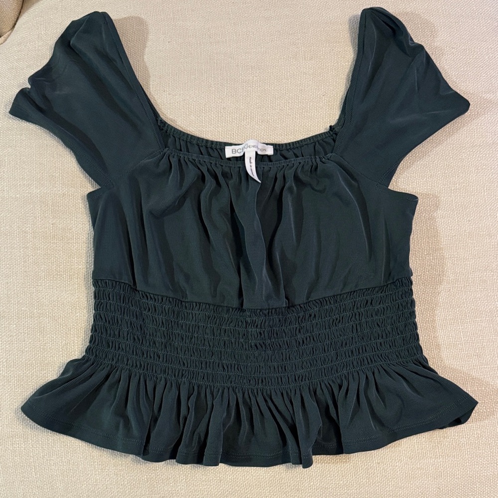 BCBGeneratiom Smocked Blouse